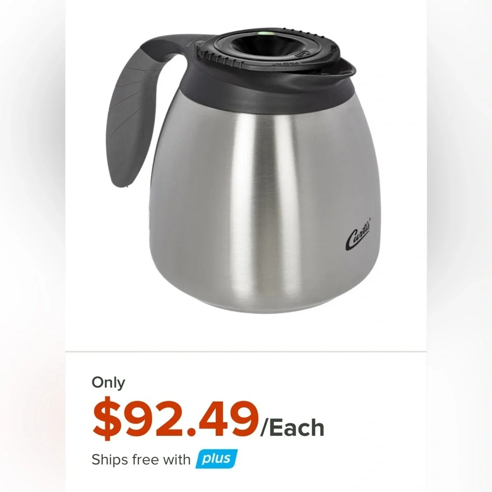 CURTIS 64 oz. Stainless Steel Carafe with 2 Hour Holding Time